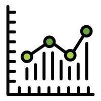 Produkt Graph Symbol Vektor eben