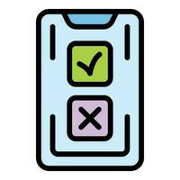 Smartphone Manager Symbol Vektor eben