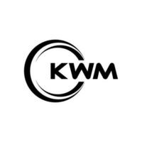 kwm Logo Design, Inspiration zum ein einzigartig Identität. modern Eleganz und kreativ Design. Wasserzeichen Ihre Erfolg mit das auffällig diese Logo. vektor