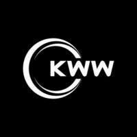 kww logotyp design, inspiration för en unik identitet. modern elegans och kreativ design. vattenmärke din Framgång med de slående detta logotyp. vektor