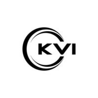 kvi logotyp design, inspiration för en unik identitet. modern elegans och kreativ design. vattenmärke din Framgång med de slående detta logotyp. vektor