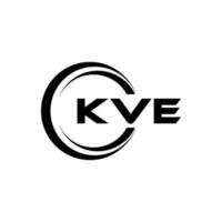 kve logotyp design, inspiration för en unik identitet. modern elegans och kreativ design. vattenmärke din Framgång med de slående detta logotyp. vektor