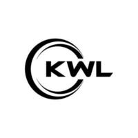 kwl Logo Design, Inspiration zum ein einzigartig Identität. modern Eleganz und kreativ Design. Wasserzeichen Ihre Erfolg mit das auffällig diese Logo. vektor