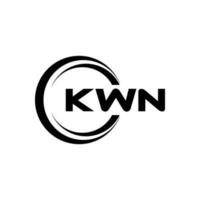 kwn Logo Design, Inspiration zum ein einzigartig Identität. modern Eleganz und kreativ Design. Wasserzeichen Ihre Erfolg mit das auffällig diese Logo. vektor