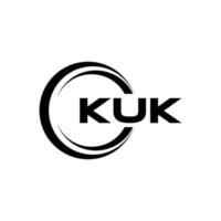 kuk Logo Design, Inspiration zum ein einzigartig Identität. modern Eleganz und kreativ Design. Wasserzeichen Ihre Erfolg mit das auffällig diese Logo. vektor