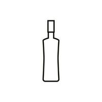 flaska ikon vektor. flaska för vatten illustration tecken. flaska av alkohol symbol eller logotyp. vektor