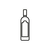 Flasche Symbol Vektor. Flasche zum Wasser Illustration unterzeichnen. Flasche von Alkohol Symbol oder Logo. vektor