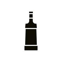 flaska ikon vektor. flaska för vatten illustration tecken. flaska av alkohol symbol eller logotyp. vektor