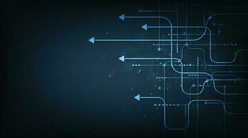 Vektor Technologie Design auf dunkel Blau Farbe Hintergrund.