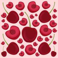 bing körsbär frukt vektor illustration för grafisk design och dekorativ element