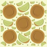 Honigtau Melone Obst Vektor Illustration zum Grafik Design und dekorativ Element