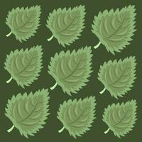 nässla vegetabiliska blad vektor illustration för grafisk design och dekorativ element