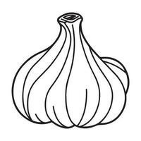 Knoblauch Birne, Knoblauch Symbol, Gemüse zum Kochen und Würze vektor