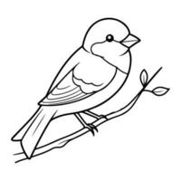Chickadee Symbol, einfach Illustration von Chickadee Symbol, Vogel Glyphe Symbol. vektor