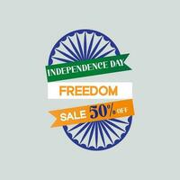 Indien Unabhängigkeit Tag Banner Vorlage Sozial Medien Post Vektor 15 .. August glücklich Tag