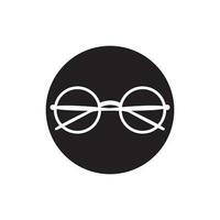 Brille Symbol Vektor flaches Design