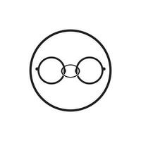 Brille Symbol Vektor flaches Design