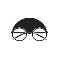 Brille Symbol Vektor flaches Design