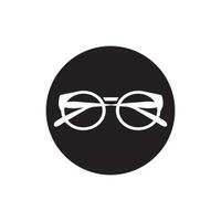 Brille Symbol Vektor flaches Design