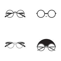 Brille Symbol Vektor flaches Design