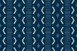 ethnisch Ikat Stoff Muster geometrisch Stil.afrikanisch Ikat Stickerei ethnisch orientalisch Muster Blau Hintergrund. abstrakt, Vektor, Illustration. Textur, Kleidung, Rahmen, Dekoration, Teppich, Motiv. vektor