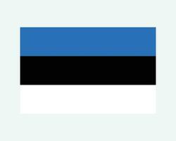 nationell flagga av estland. estniska Land flagga. republik av estland detaljerad baner. eps vektor illustration skära fil.