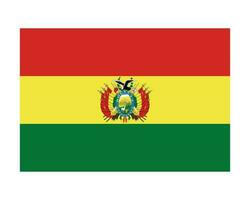 National Flagge von Bolivien. bolivianisch Land Flagge. plurinational Zustand von Bolivien detailliert Banner. eps Vektor Illustration Schnitt Datei.