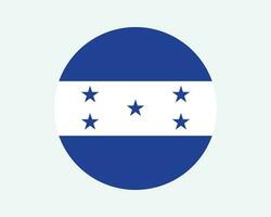 honduras runda Land flagga. honduran cirkel nationell flagga. republik av honduras cirkulär form knapp baner. eps vektor illustration