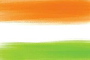 indisk oberoende dag 15 augusti tricolor tema vattenfärg textur bakgrund vektor