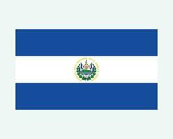 National Flagge von el salvador. salvadoran Land Flagge. Republik von el Salvador detailliert Banner. eps Vektor Illustration.