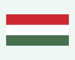 National Flagge von Ungarn. ungarisch Land Flagge. Ungarn detailliert Banner. eps Vektor Illustration Schnitt Datei.
