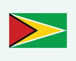 nationell flagga av guyana. guyanese Land flagga. kooperativ republik av guyana detaljerad baner. eps vektor illustration skära fil.