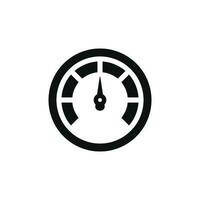 Tachometer Symbol isoliert auf Weiß Hintergrund vektor