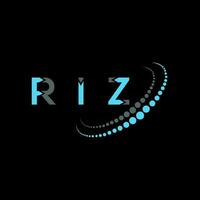 riz brev logotyp kreativ design. riz unik design. vektor