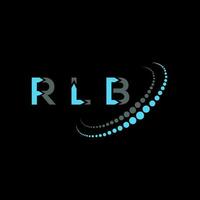 rlb Brief Logo kreativ Design. rlb einzigartig Design. vektor