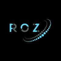 roz brev logotyp kreativ design. roz unik design. vektor