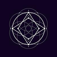 geometrisch Magie gestalten isoliert Alchimie heilig Zeichen vektor