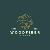 Holz Logo, Holz Ballaststoff Rinde Schicht Vektor, Baum Kofferraum Inspiration Illustration Design vektor