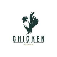 kyckling logotyp, för steka kyckling restaurang, bruka vektor, enkel minimalistisk design för restaurang mat företag vektor