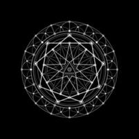 heilig Geometrie, spirituell oder Alchimie Pentagramm vektor