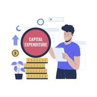 företag huvudstad utgifter illustration vektor