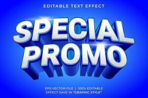 Besondere Verkauf Promo 3d editierbar Text bewirken Vorlage vektor