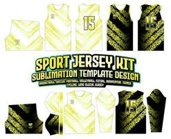 Gradient Gelb abstrakt Jersey Design Sportbekleidung Hintergrund vektor