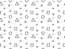 fri matematisk geometrisk sömlös mönster, textur, bakgrund, bakgrund vektor