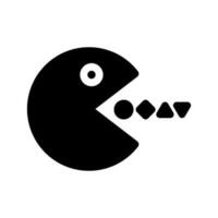 pac man ikon vektor symbol design illustration