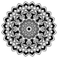 Mandala zum Färbung Buch Buchseite, Tätowierung, Henna, Dekoration. Lager Illustration vektor