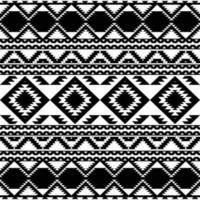 etnisk stammar. svart och vit Färg stam- navajo vektor sömlös mönster. aztec fint abstrakt geometrisk konst skriva ut. etnisk hipster bakgrund. tapet, trasa design, tyg, papper, omslag, textil.