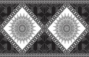 sömlös etnisk mönster design.geometrisk etnisk orientalisk ikat mönster traditionell design.geometrisk etnisk orientalisk mönster traditionell design för bakgrund, matta, kläder, inslagning, tyg, broderi vektor