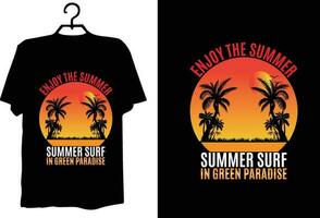 sommar t-shirt design vektor