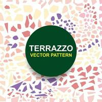 kostenlos Vektor abstrakt Terrazzo Fliesen Muster Hintergrund